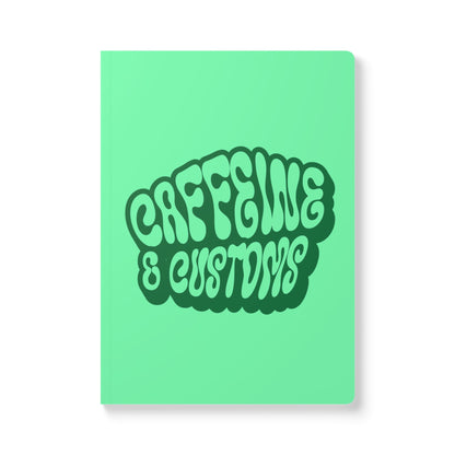 Caffeine and Customs Travel Journal A5 Softcover (USA Only)