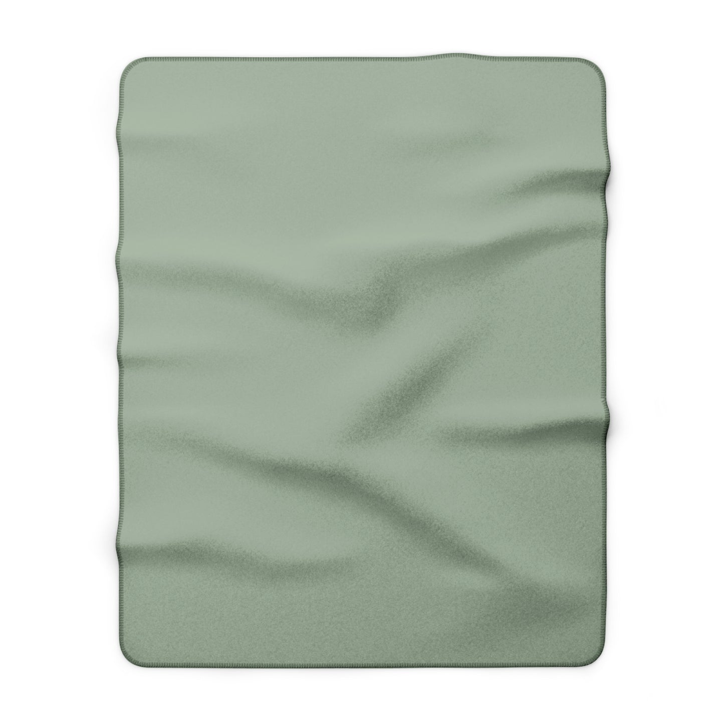 Sage Sherpa Fleece Blanket Cozy Plush Throw 3 Sizes Soft Warm Blanket