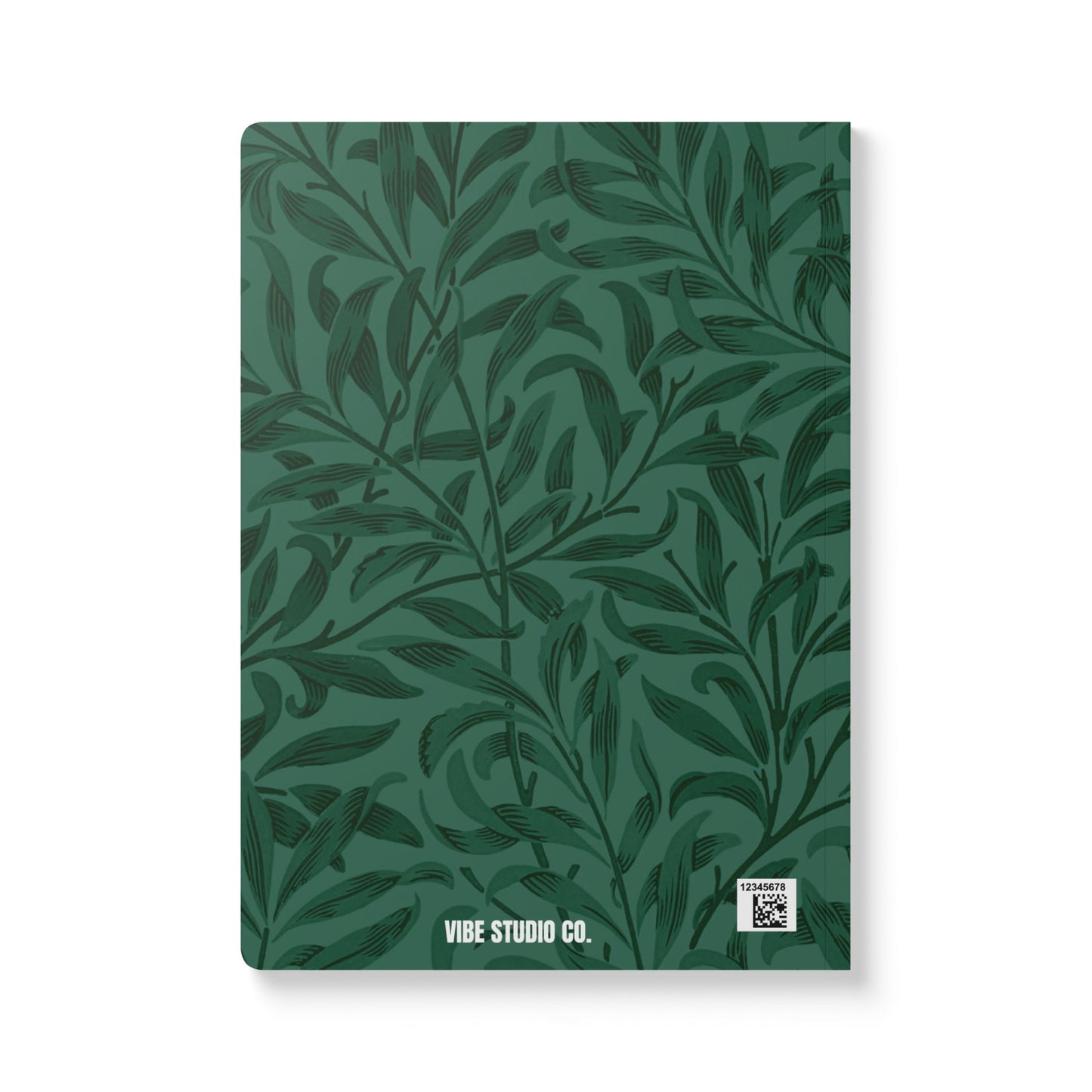 Leaf Green Leaves A5 Lined Journal Minimal Botanical Notebook | Coordinated Collection