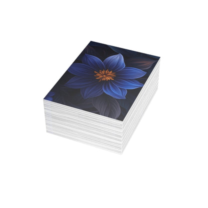 Blue Floral Heaven Postcards Blue Floral Botanical Postcard Set