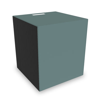 Dusty Blue Felt Storage Box Foldable Organizer Bin Home Storage Basket