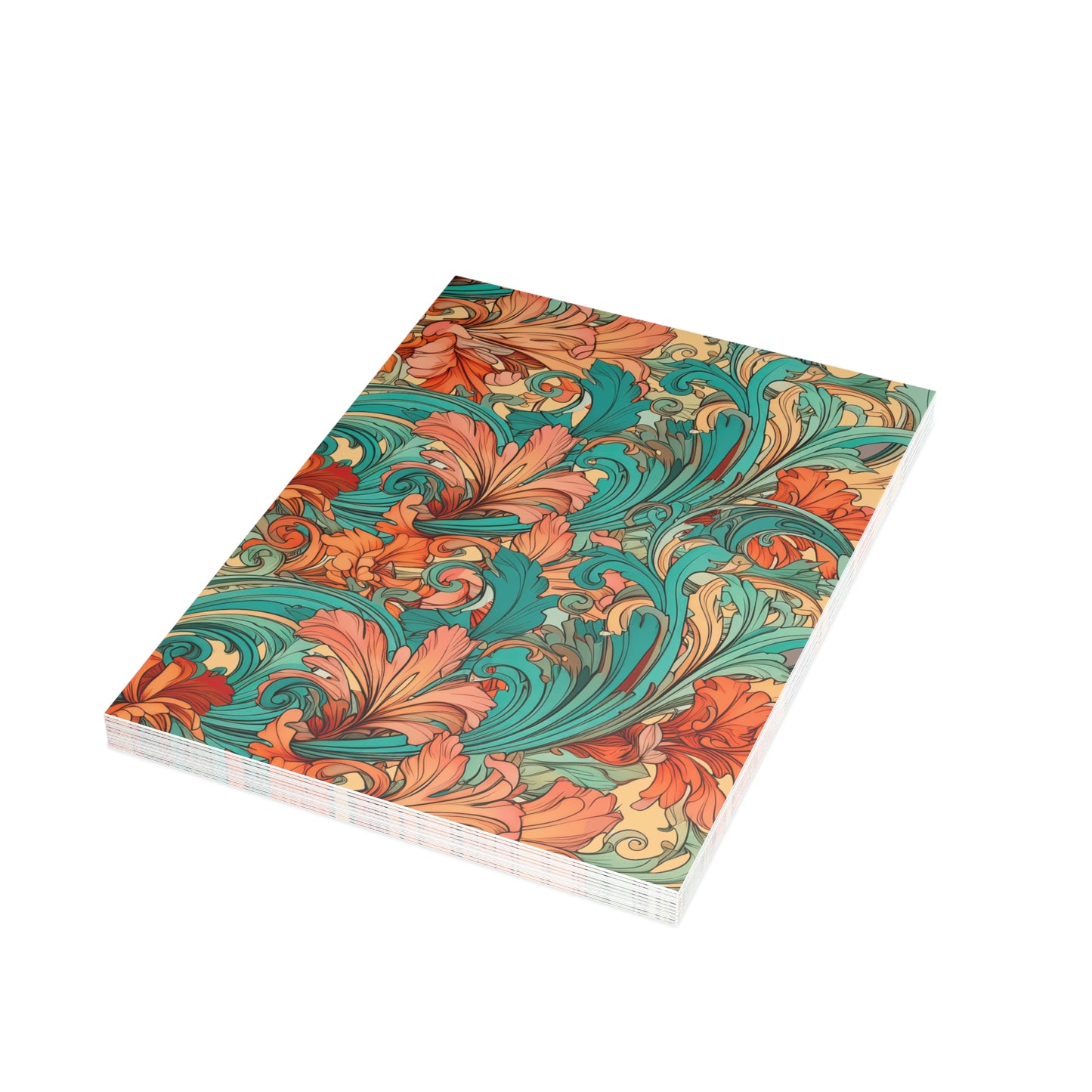 Coral Flourish Postcards Botanical Floral Postcard Set