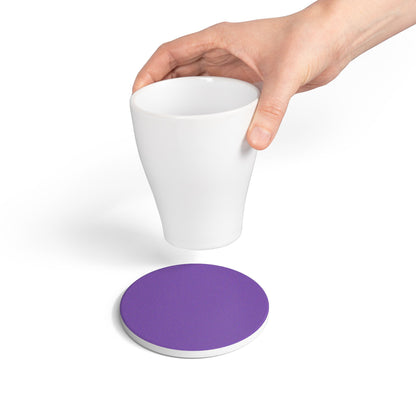 Purple Ceramic Coaster Round or Square | Coordinated Collection