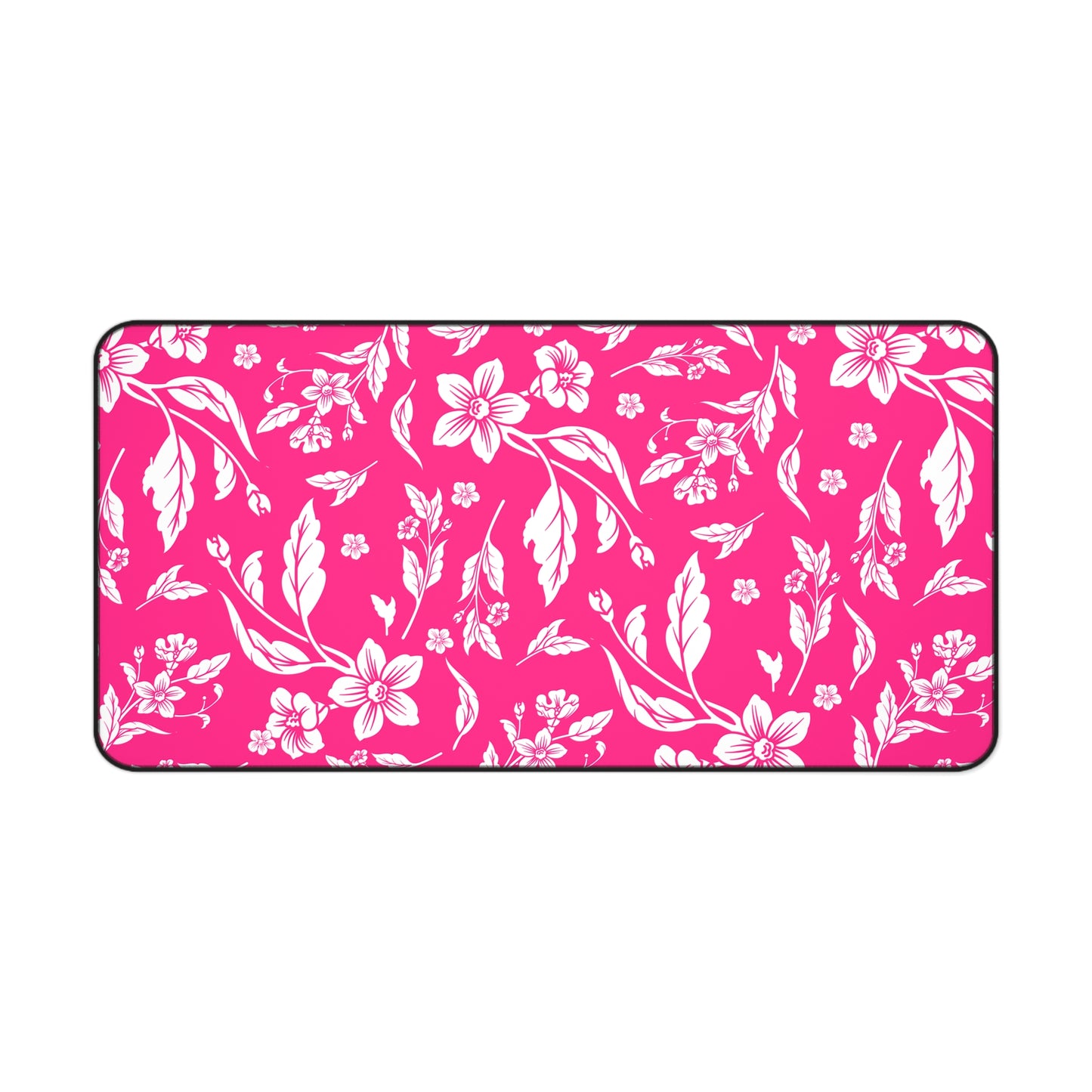 Pink Floral Desk Pad (12x18, 12x22 or 16x32)