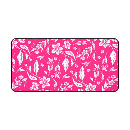 Pink Floral Desk Pad (12x18, 12x22 or 16x32)