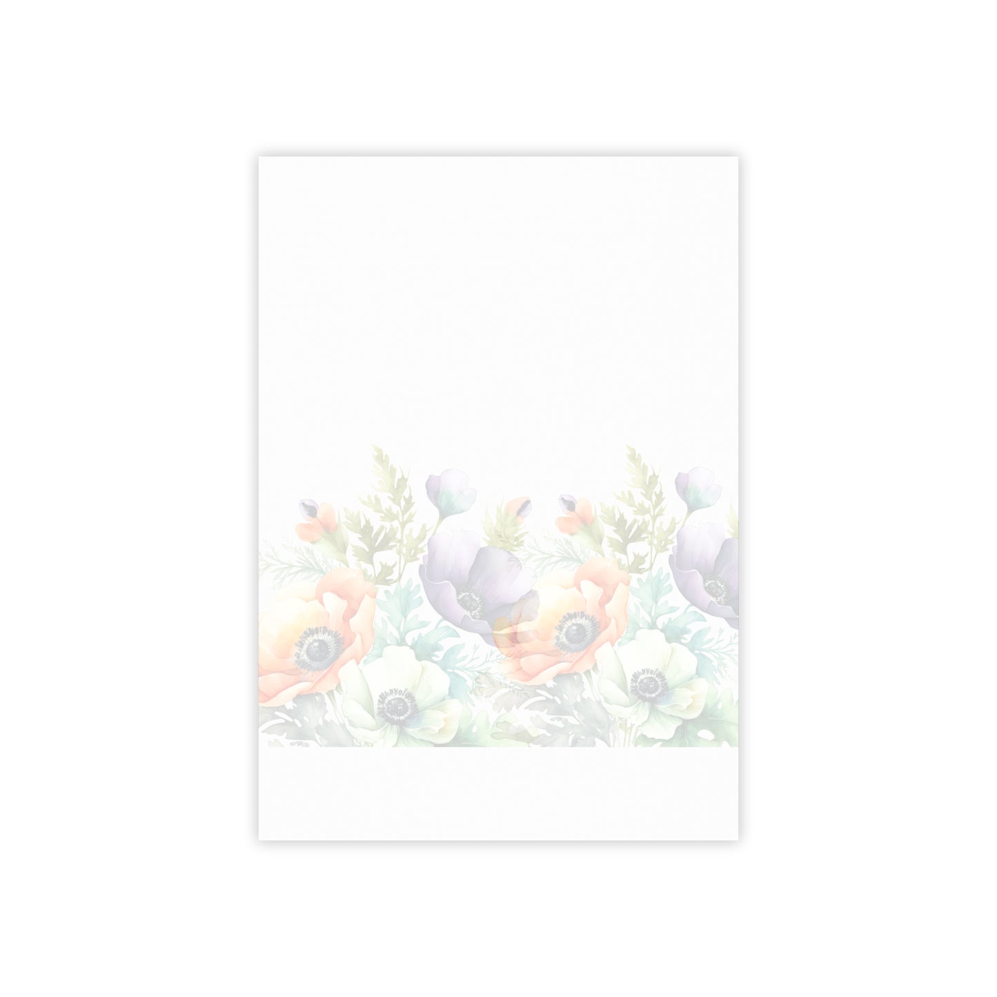 Decorated Floral Sticky Notes Botanical Floral Post It Notes (7 Sizes)
