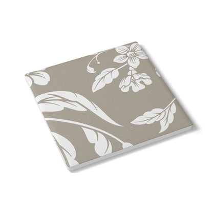 Warm Stone Floral Ceramic Coaster Coordinated Collection