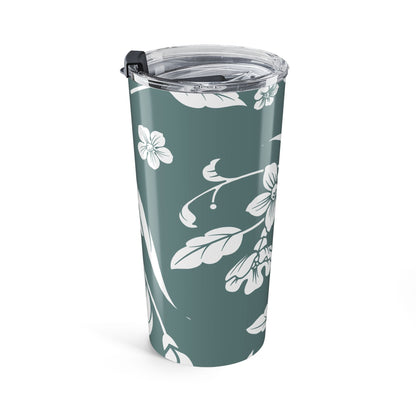 Dusty Blue Floral 20oz Stainless Steel Tumbler | Coordinated Collection