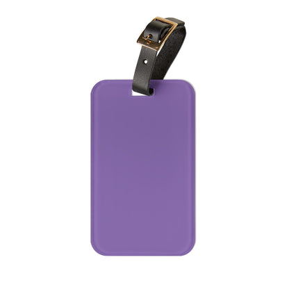 Purple Luggage Tag Acrylic Travel Tag