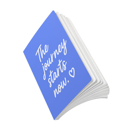 Periwinkle The Journey Starts Now A5 Lined Journal