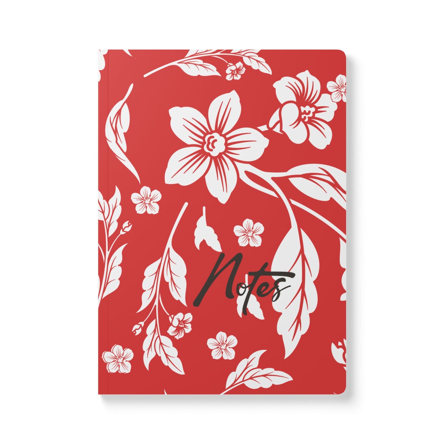 True Red Floral A5 Lined Journal Coordinated Collection