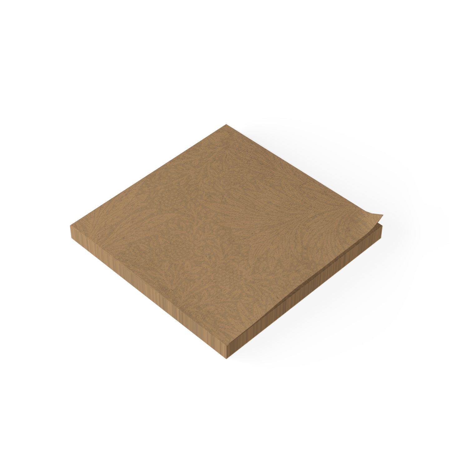 Saddle Tan Floral Weave Sticky Notes Botanical Floral Post It Notes (7 Sizes)