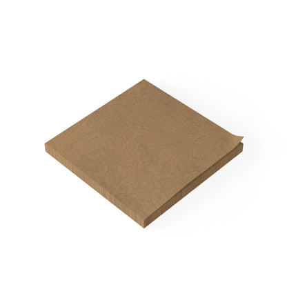 Saddle Tan Floral Weave Sticky Notes Botanical Floral Post It Notes (7 Sizes)