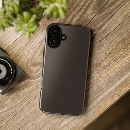 Muted Charcoal Tough Cell Phone Case Matte or Glossy Protective Case iPhone Samsung