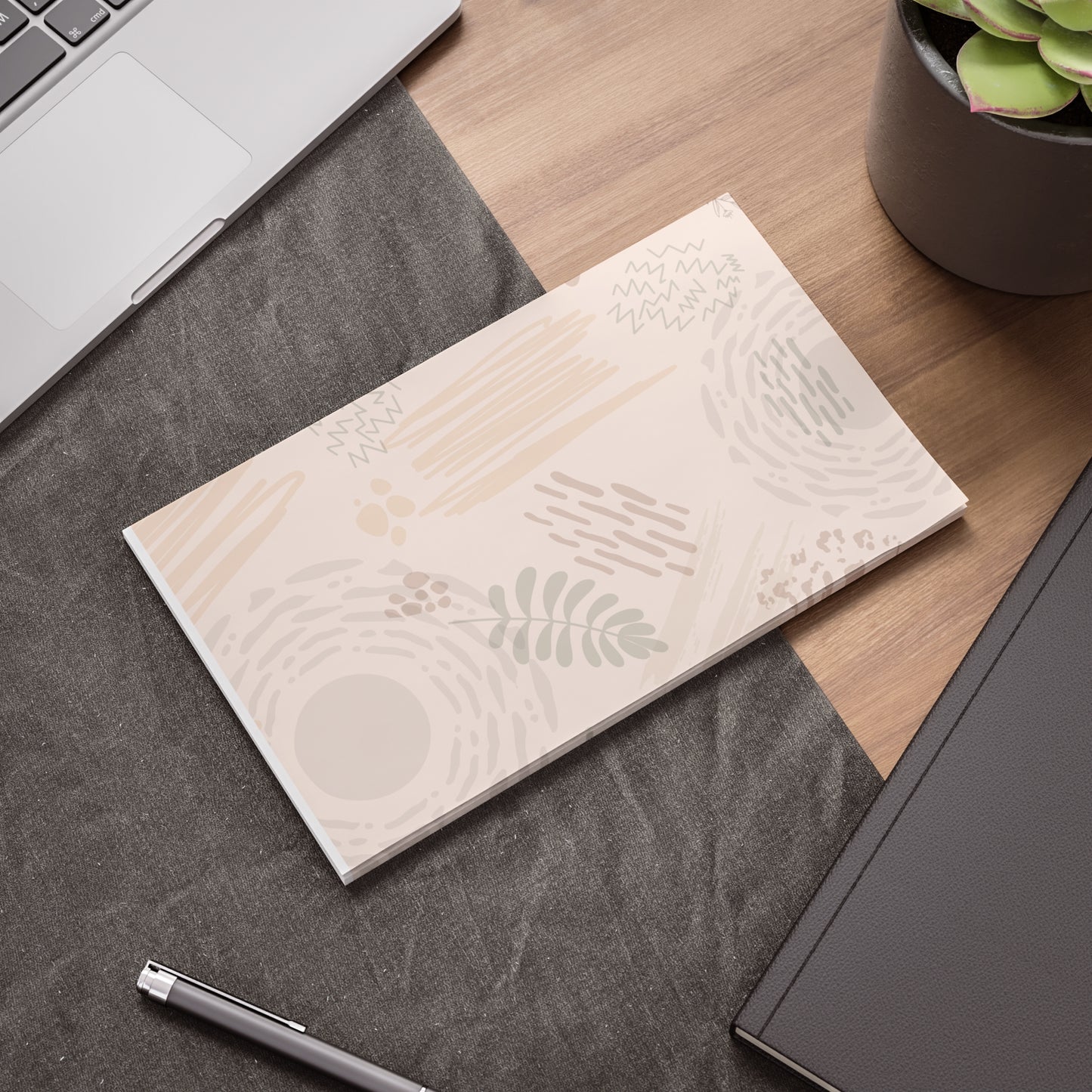 Neutral Flow Sticky Notes Abstract Neutral Post It Notes (7 Sizes)