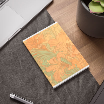 Coral Flourish Sticky Notes Floral Post It Notes (7 Sizes)