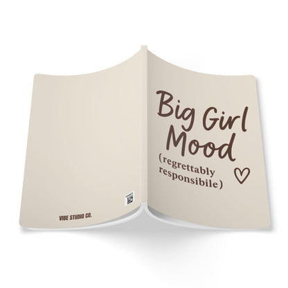 Latte Cream Big Girl Mood A5 Lined Journal