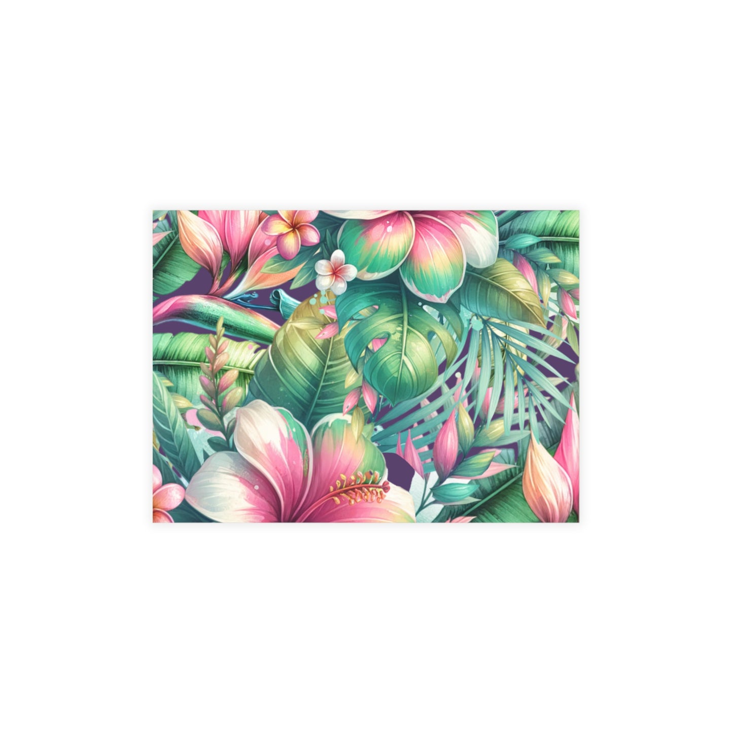 Paradise in Full Bloom Postcard Tropical Floral Botanical Postcards (30, 40 or 50)