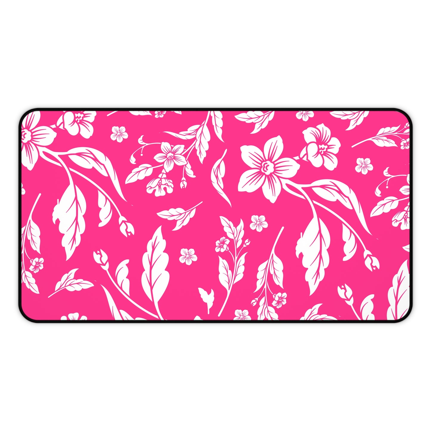 Pink Floral Desk Pad (12x18, 12x22 or 16x32)