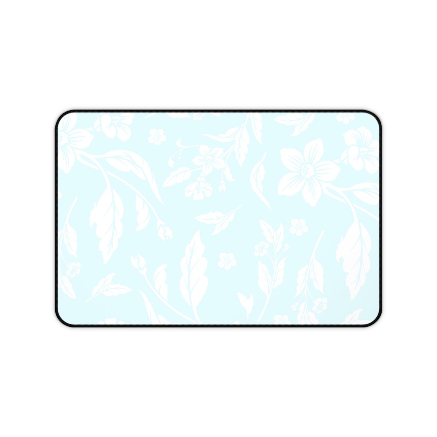 Ocean Blue Floral Desk Pad (12x18, 12x22 or 16x32)