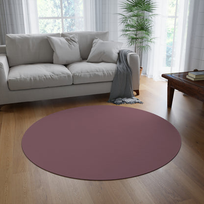 Mauve Coordinated Round Rug 60 Inch Floor Rug Minimal Home Decor Living Room Rug