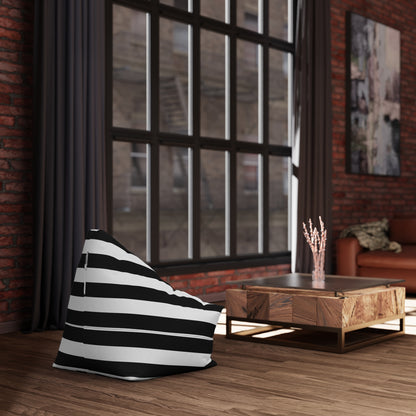 Pink Stripe Bean Bag Chair Cover Pink and White Striped Lounge Chair Cover