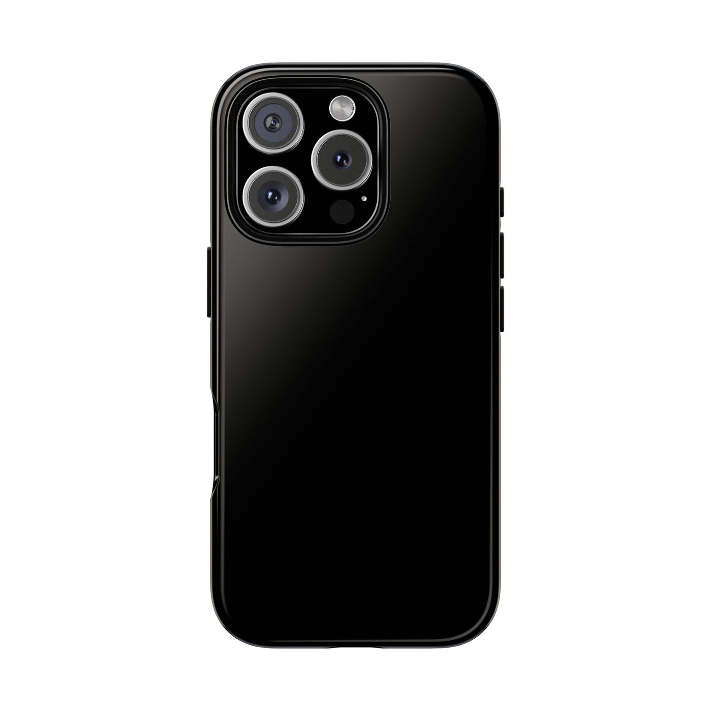 Black Tough Cell Phone Case Matte or Glossy Protective Case iPhone Samsung