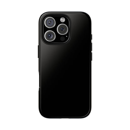 Black Tough Cell Phone Case Matte or Glossy Protective Case iPhone Samsung