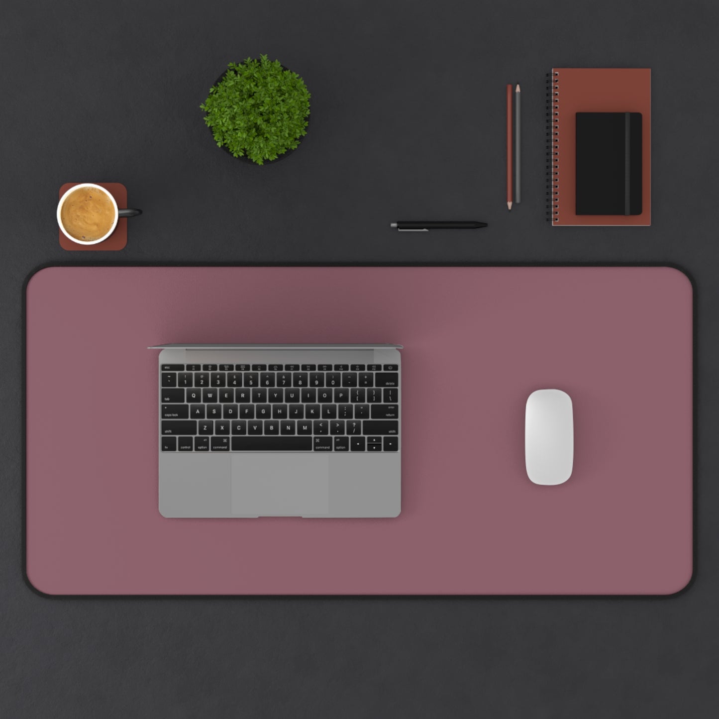 Mauve Desk Mat Color Coordinated Collection (12x18, 12x22, 16x32)
