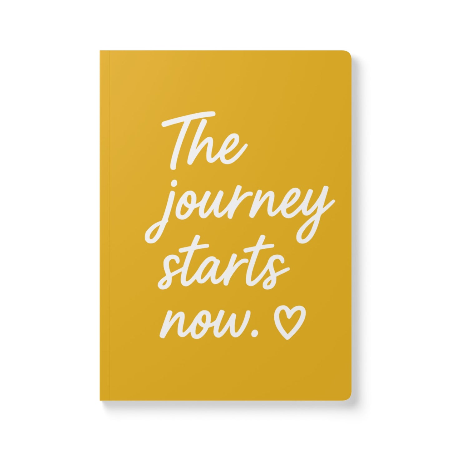 Honey Yellow The Journey Starts Now A5 Lined Journal