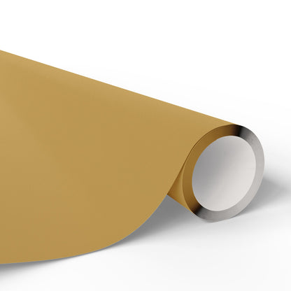 Muted Gold Wrapping Paper Matte or Glossy Gift Wrap 3 Sizes Fine Art Paper