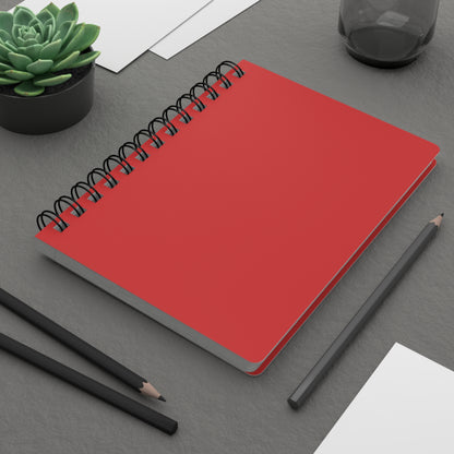 True Red Spiral Lined Notebook 150 Page Journal | Coordinated Collection