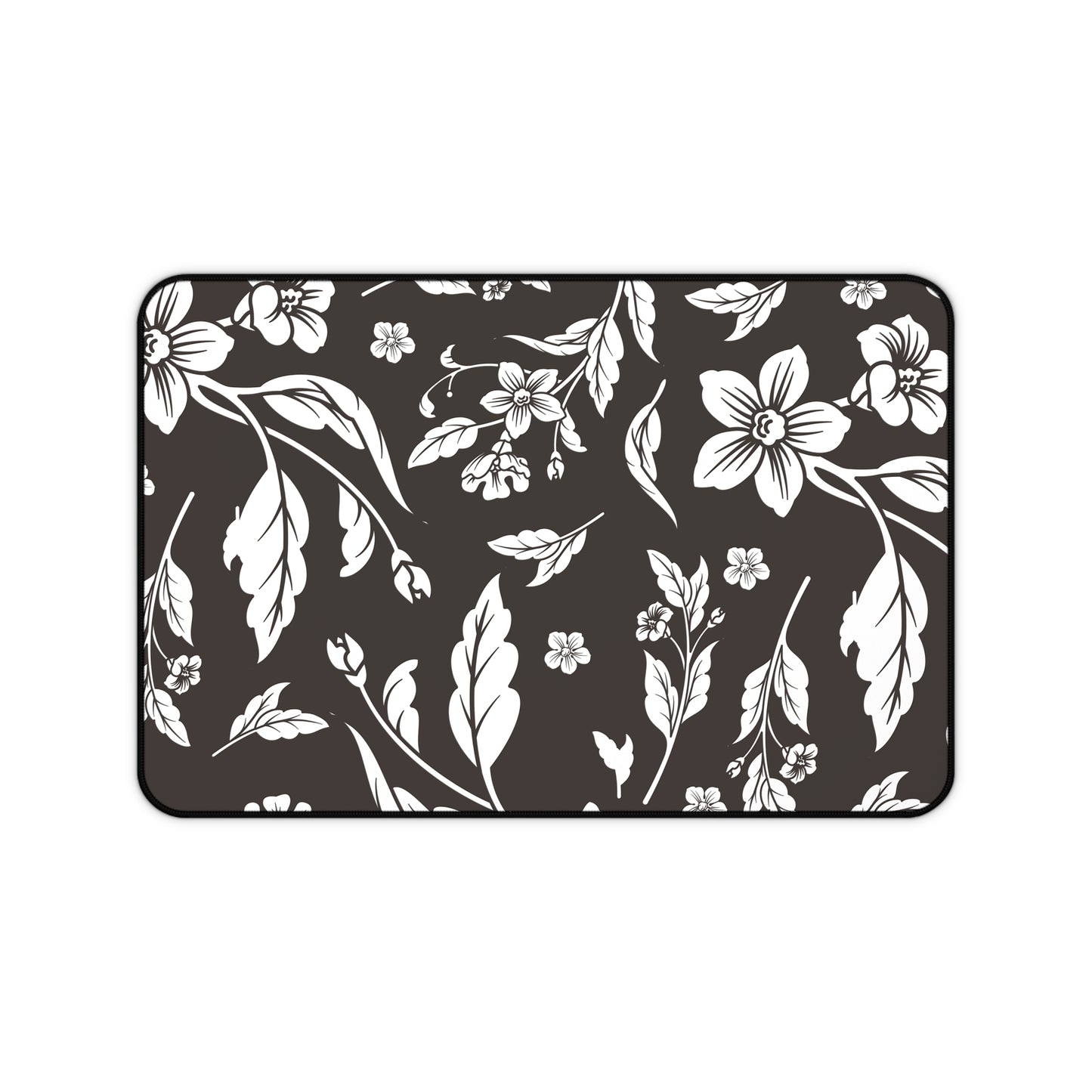 Muted Charcoal Floral Desk Pad (12x18, 12x22 or 16x32)