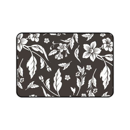 Muted Charcoal Floral Desk Pad (12x18, 12x22 or 16x32)