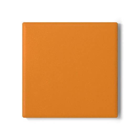 Tangerine Ceramic Coaster Round or Square | Coordinated Collection