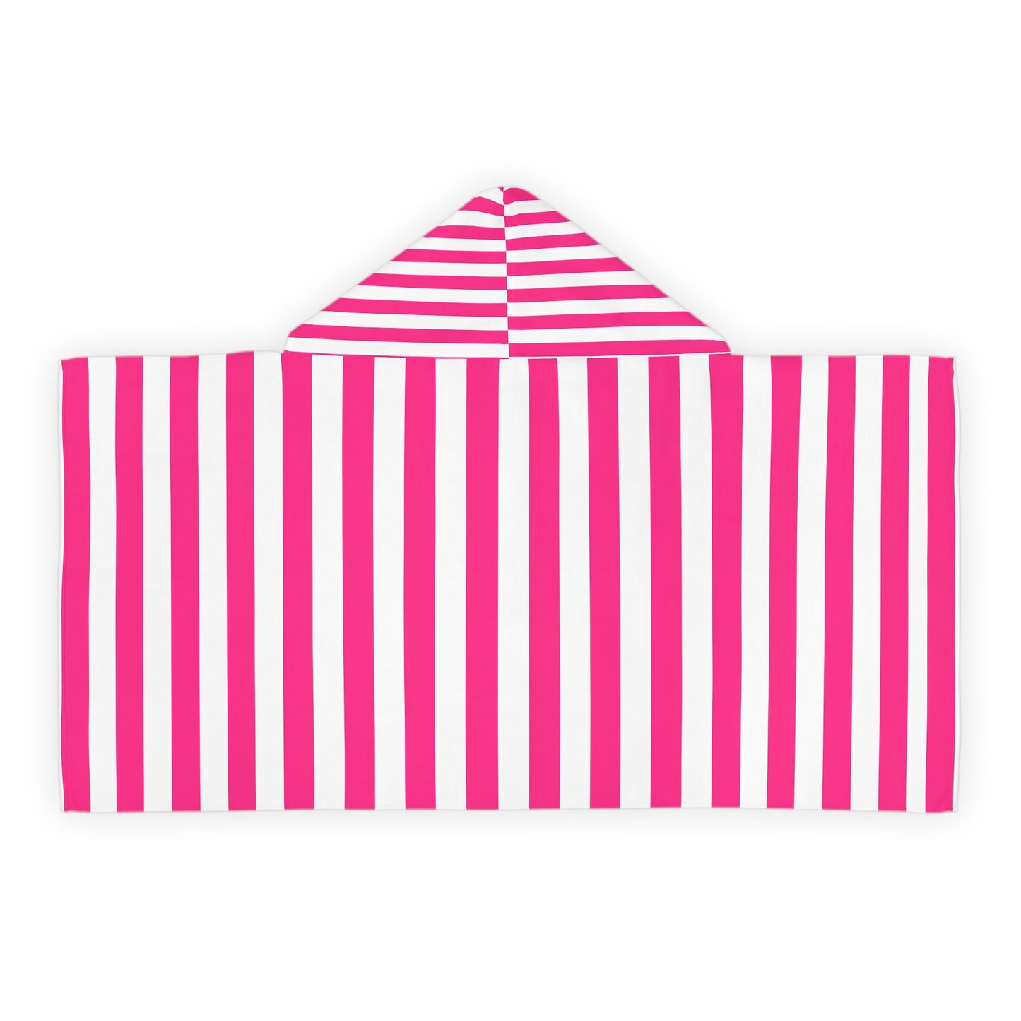 Pink Stripe Baby/Kid Hooded Towel Pink Bath Towel