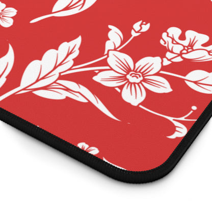 True Red Floral Desk Pad (12x18, 12x22 or 16x32)