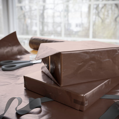 Chocolate Brown Wrapping Paper Matte or Glossy Gift Wrap 3 Sizes Fine Art Paper