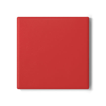 True Red Ceramic Coaster Round or Square | Coordinated Collection