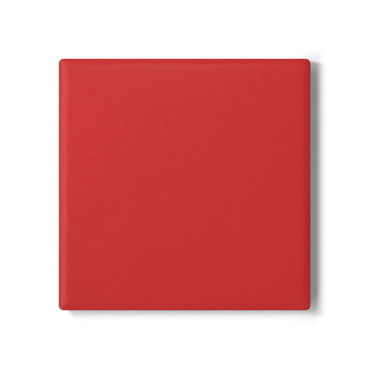 True Red Ceramic Coaster Round or Square | Coordinated Collection