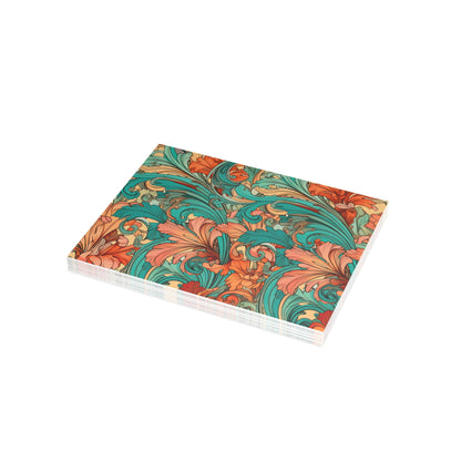 Coral Flourish Postcards Botanical Floral Postcard Set