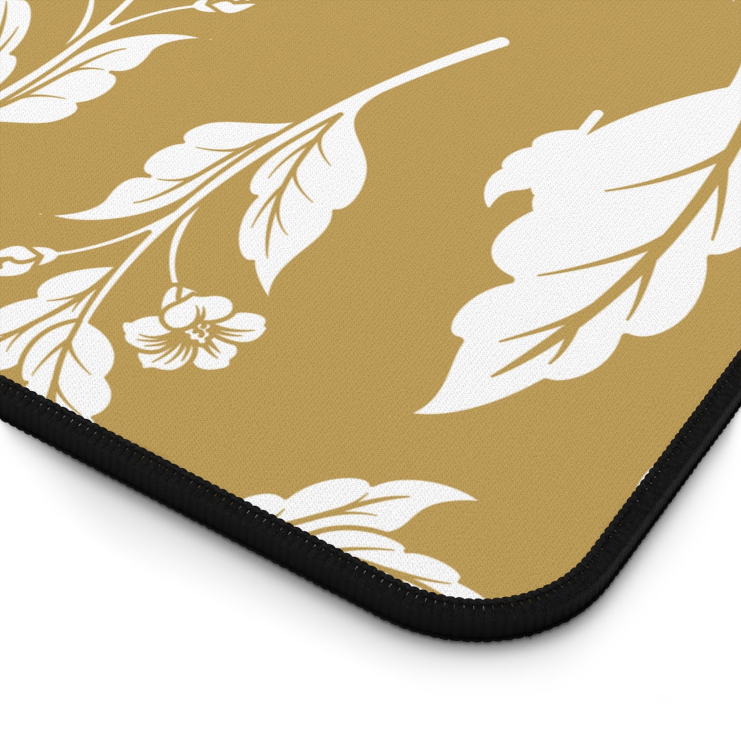 Muted Gold Floral Desk Pad (12x18, 12x22 or 16x32)
