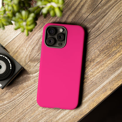 Pink Tough Cell Phone Case Matte or Glossy Protective Case iPhone Samsung