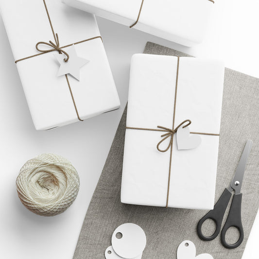 White Wrapping Paper Matte or Glossy Gift Wrap 3 Sizes Fine Art Paper