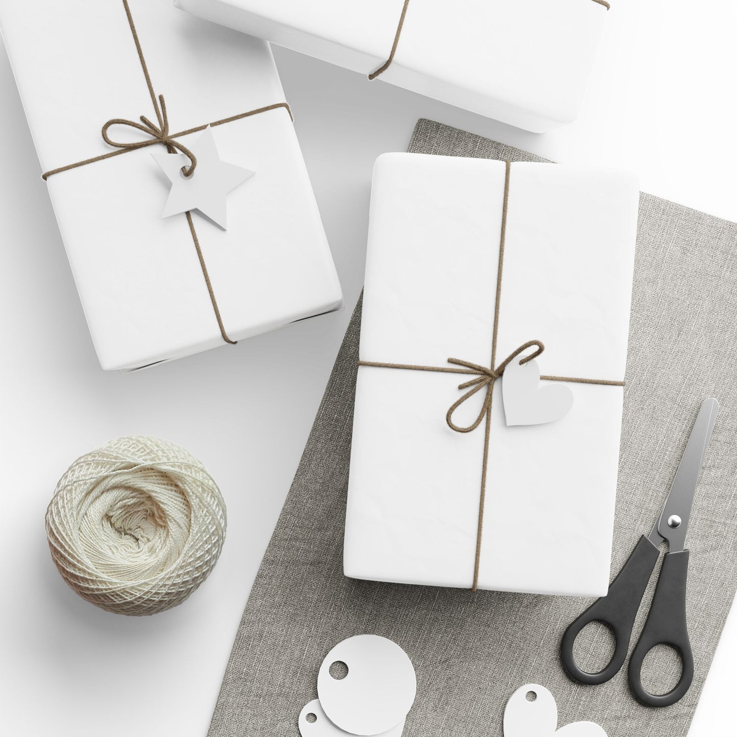 White Wrapping Paper Matte or Glossy Gift Wrap 3 Sizes Fine Art Paper