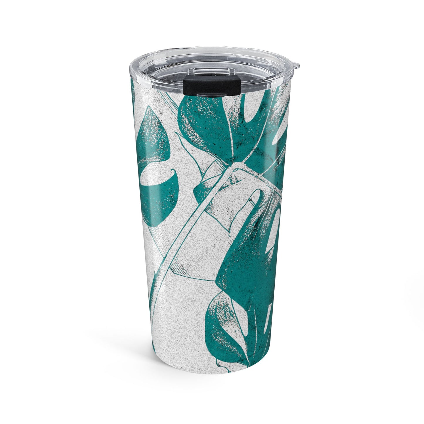 Monstera Leaf Deep Aqua 20 oz Tumbler