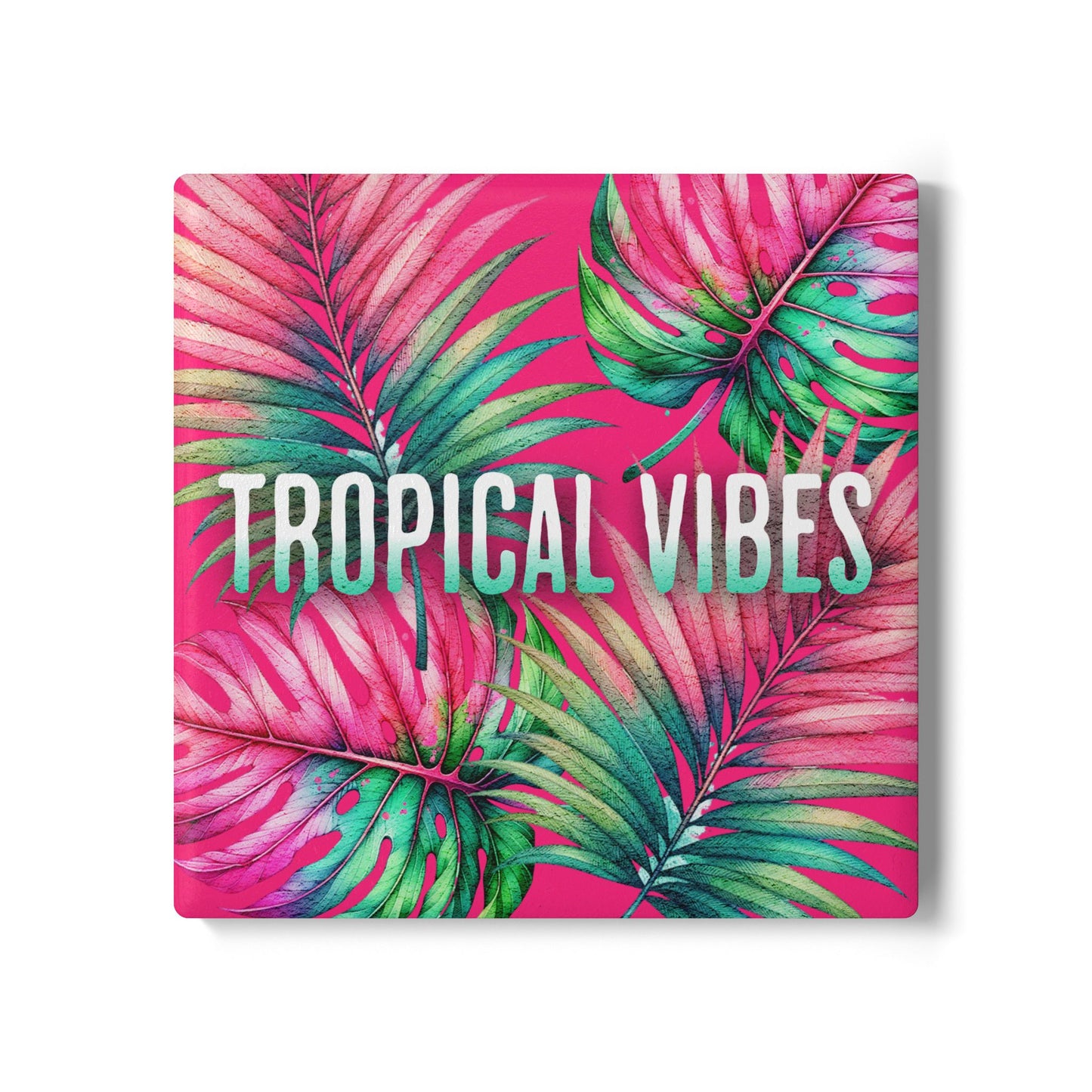 Tropical Vibes Ceramic Coaster