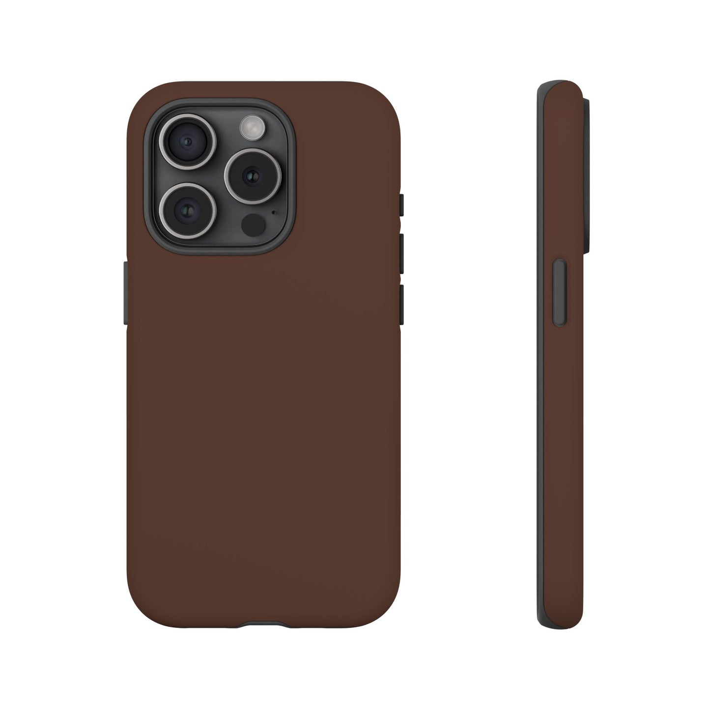 Chocolate Brown Tough Cell Phone Case Matte or Glossy Protective Case iPhone Samsung