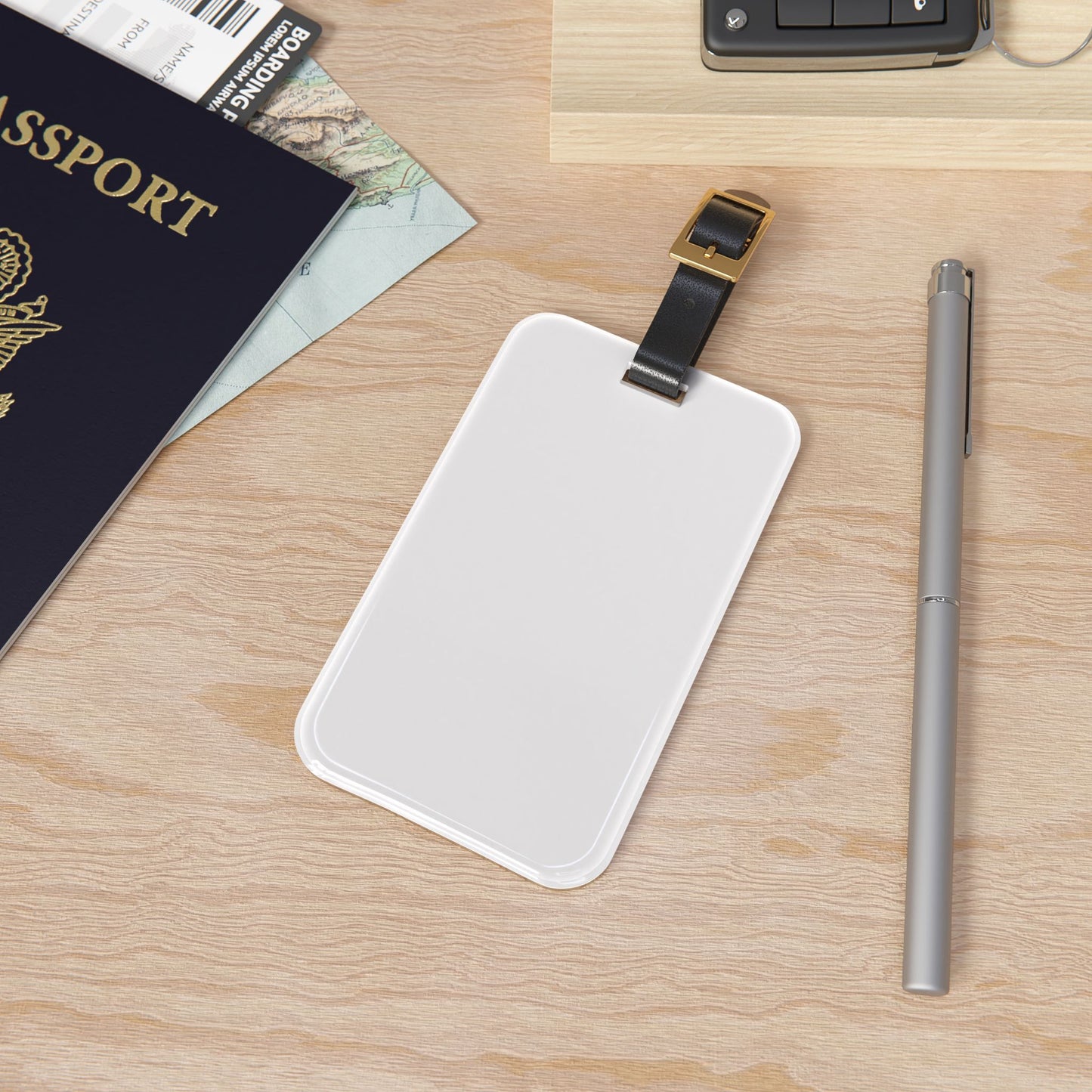 White Luggage Tag Acrylic Travel Tag