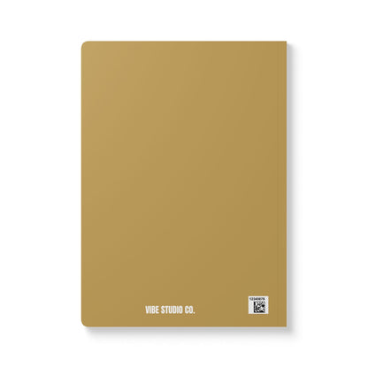 Muted Gold The Journey Starts Now A5 Lined Journal